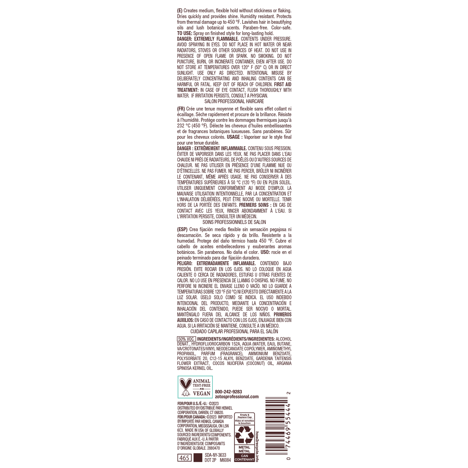 Bain de Terre® Stay N' Shape Flexible Shaping Spray