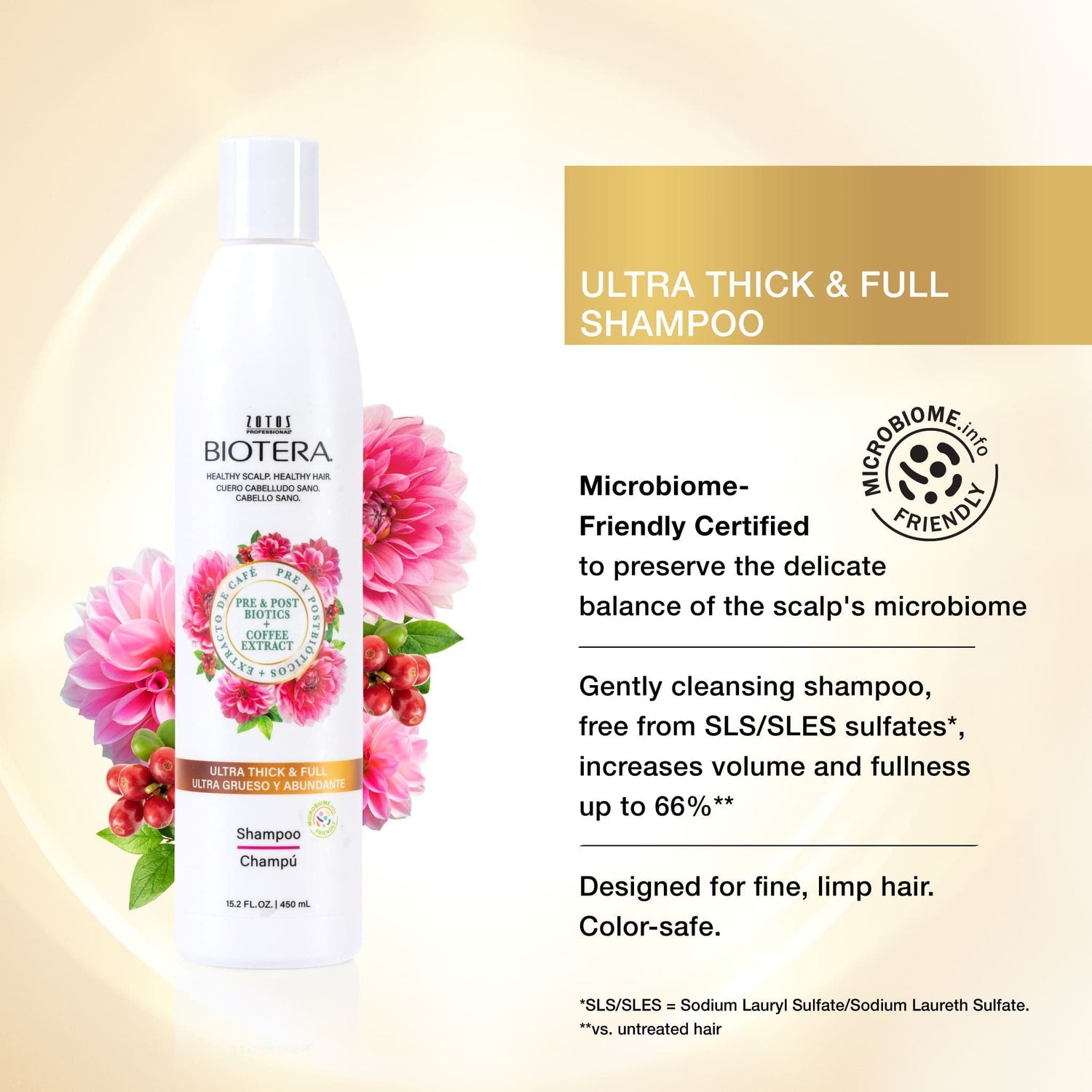 Biotera Ultra Thick & Full Sheer Volume Shampoo – Zotos Professional