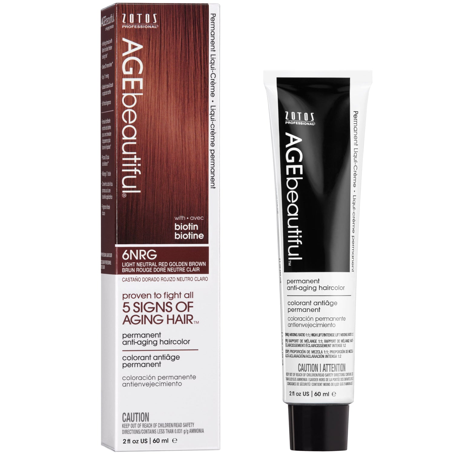 AGEbeautiful® Anti-Aging 100% Gray Coverage Liqui-Crème - Red/Violet Shades
