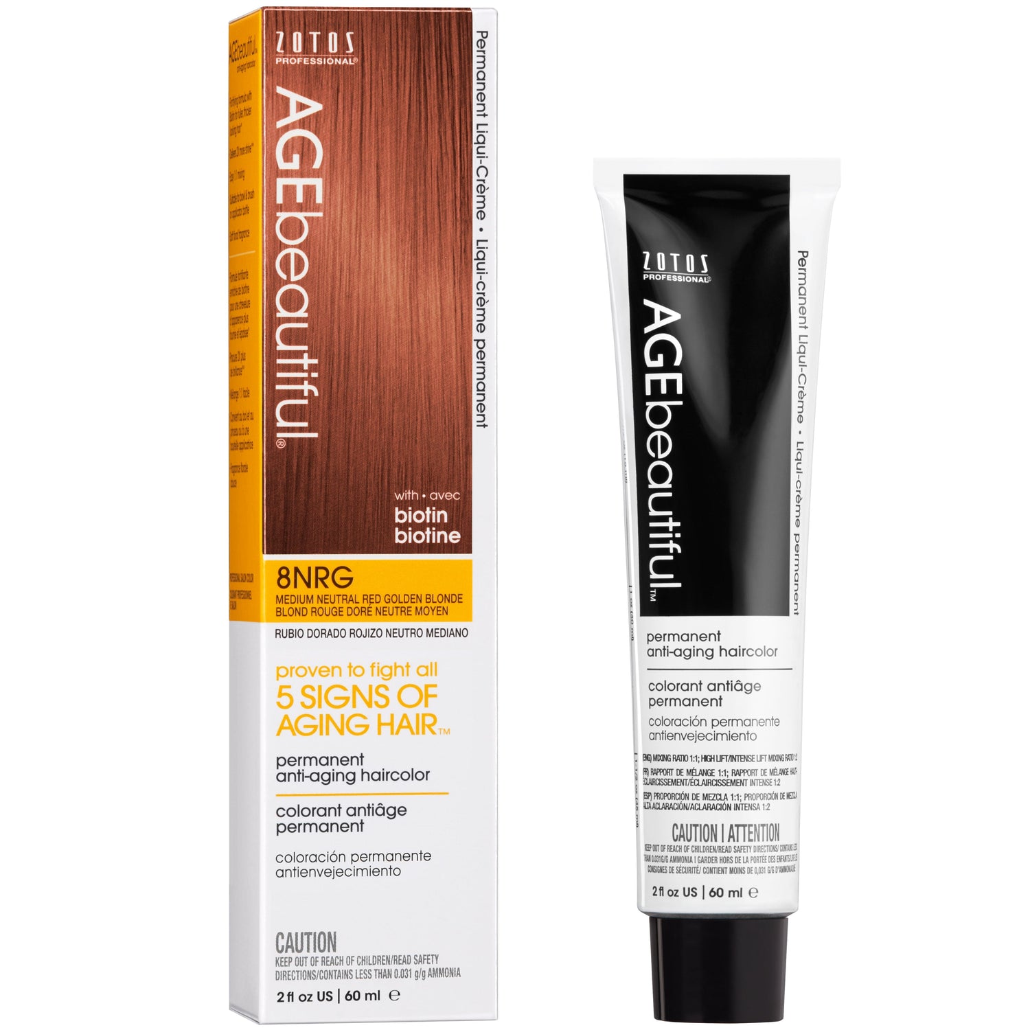 AGEbeautiful® Anti-Aging 100% Gray Coverage Liqui-Crème - Red/Violet Shades