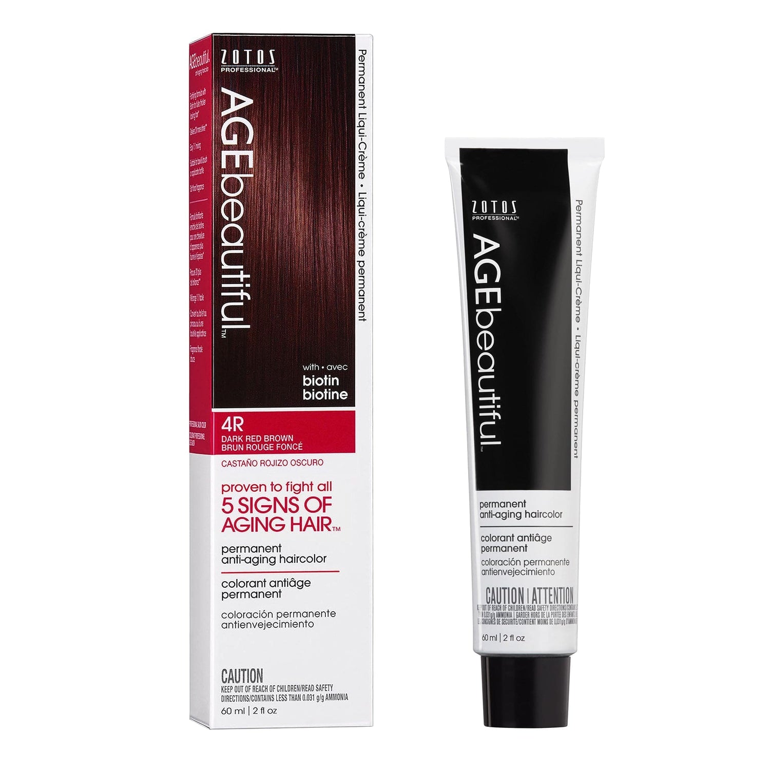 AGEbeautiful® Anti-Aging 100% Gray Coverage Liqui-Crème - Red/Violet Shades