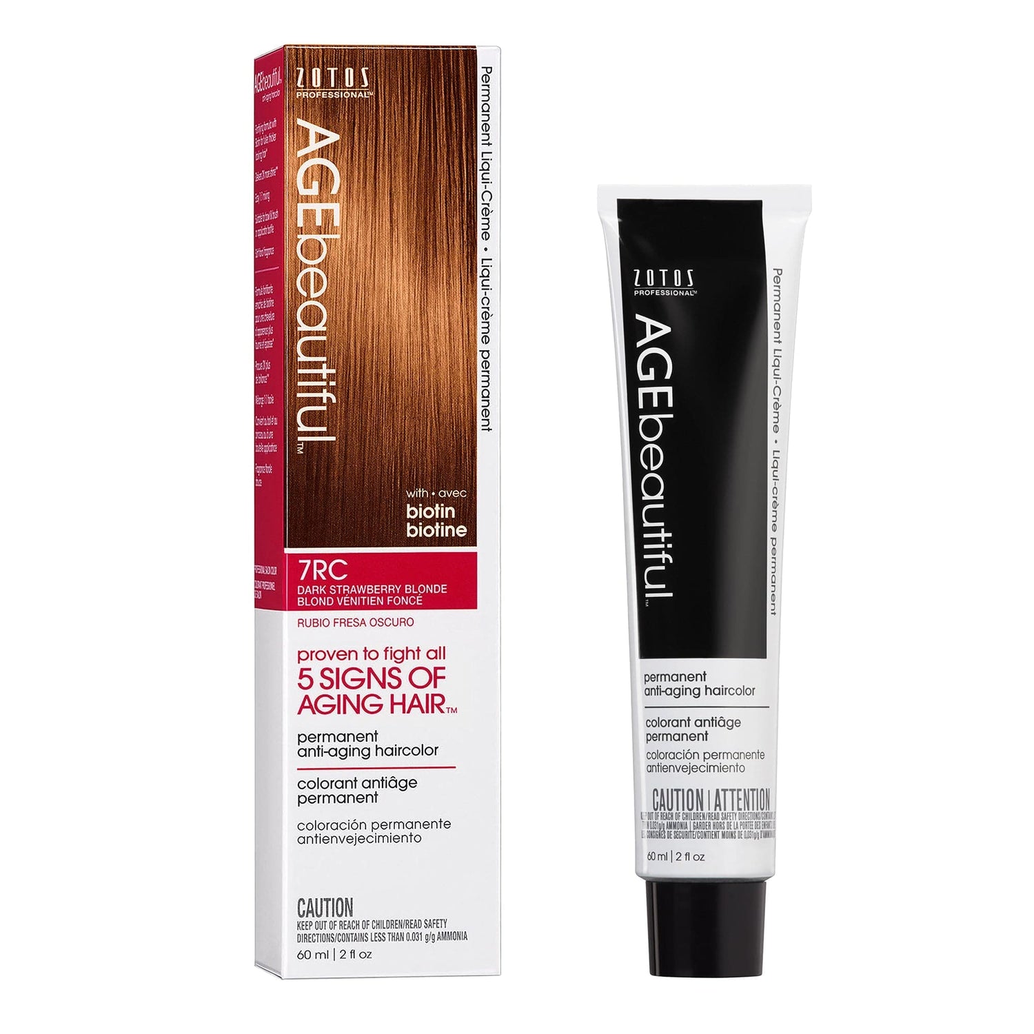AGEbeautiful® Anti-Aging 100% Gray Coverage Liqui-Crème - Red/Violet Shades