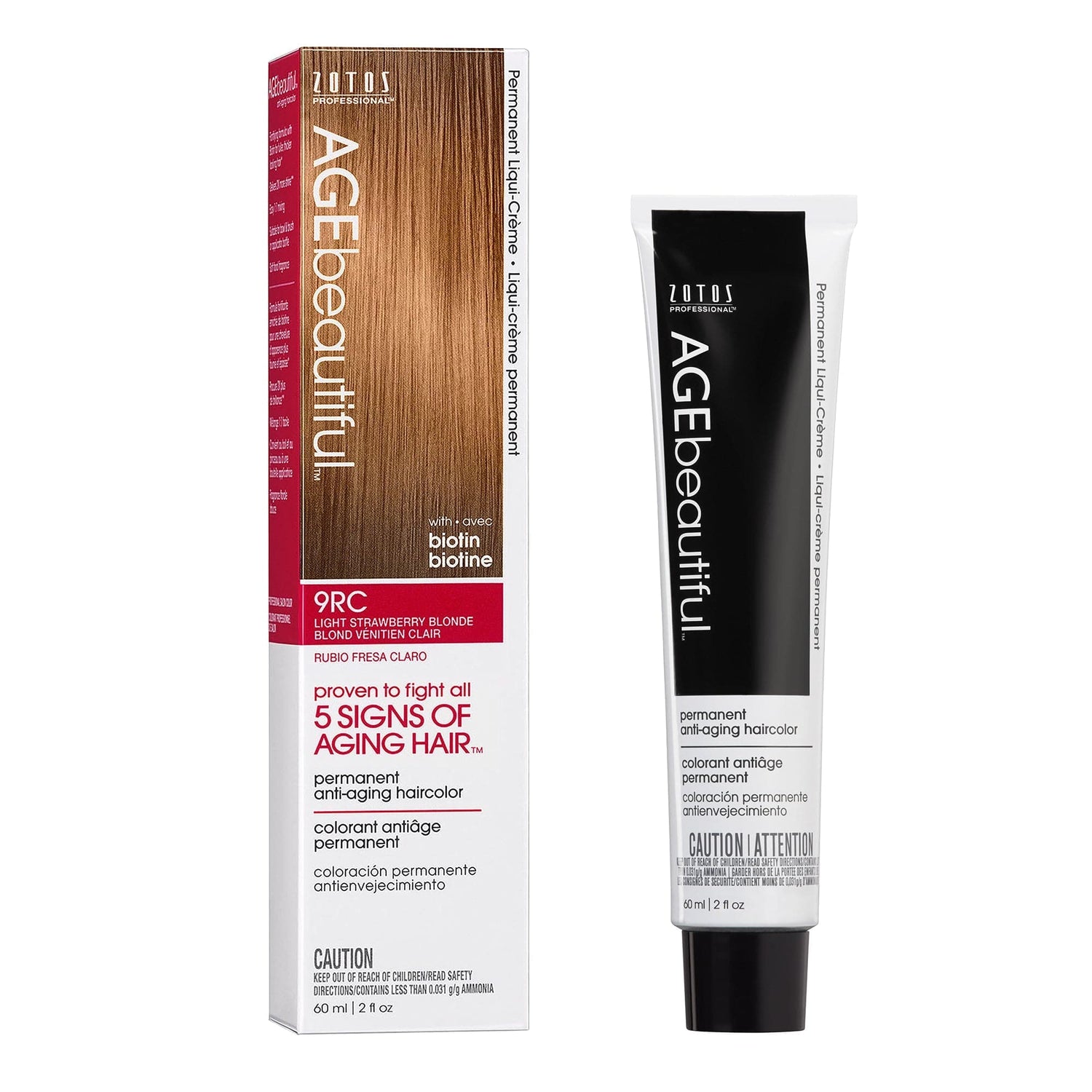 AGEbeautiful® Anti-Aging 100% Gray Coverage Liqui-Crème - Red/Violet Shades
