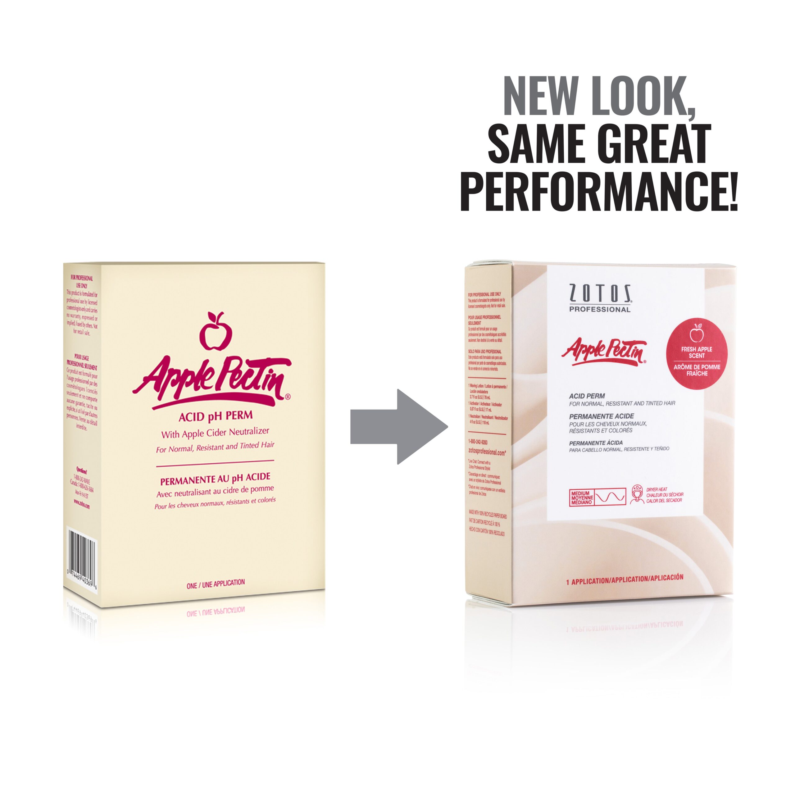 Old vs. New Packaging.