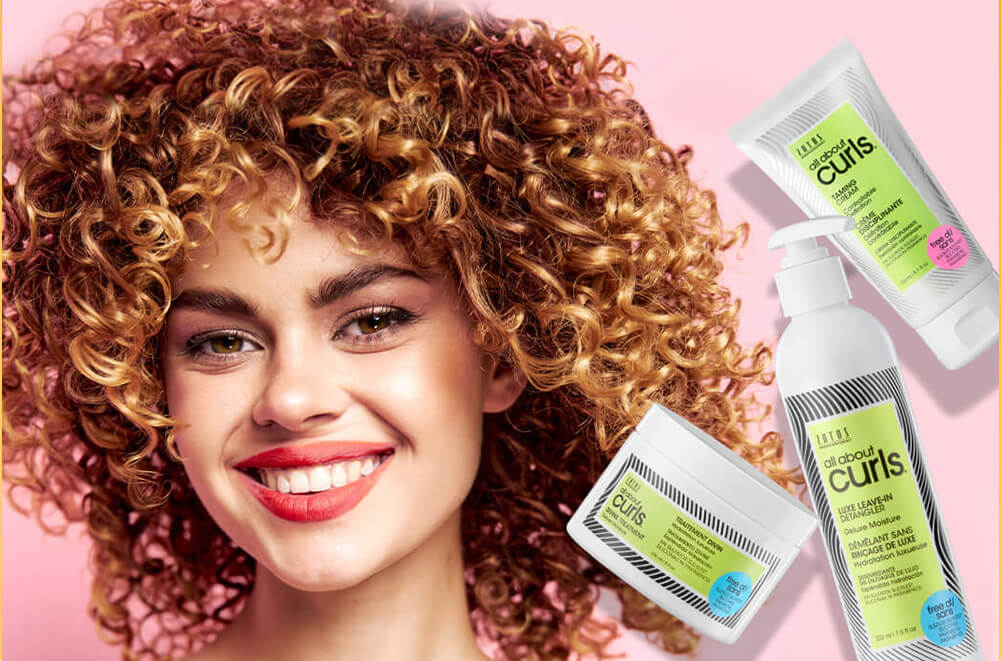 woman sith curly hair