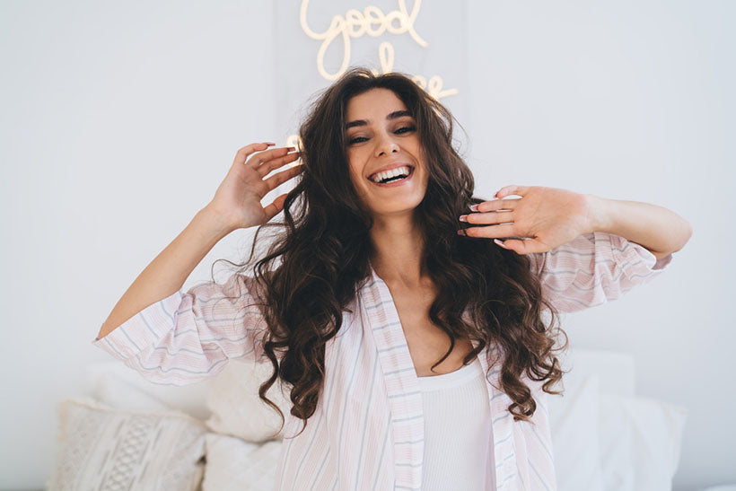 female long wavy hair