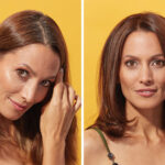 hair styled before and after