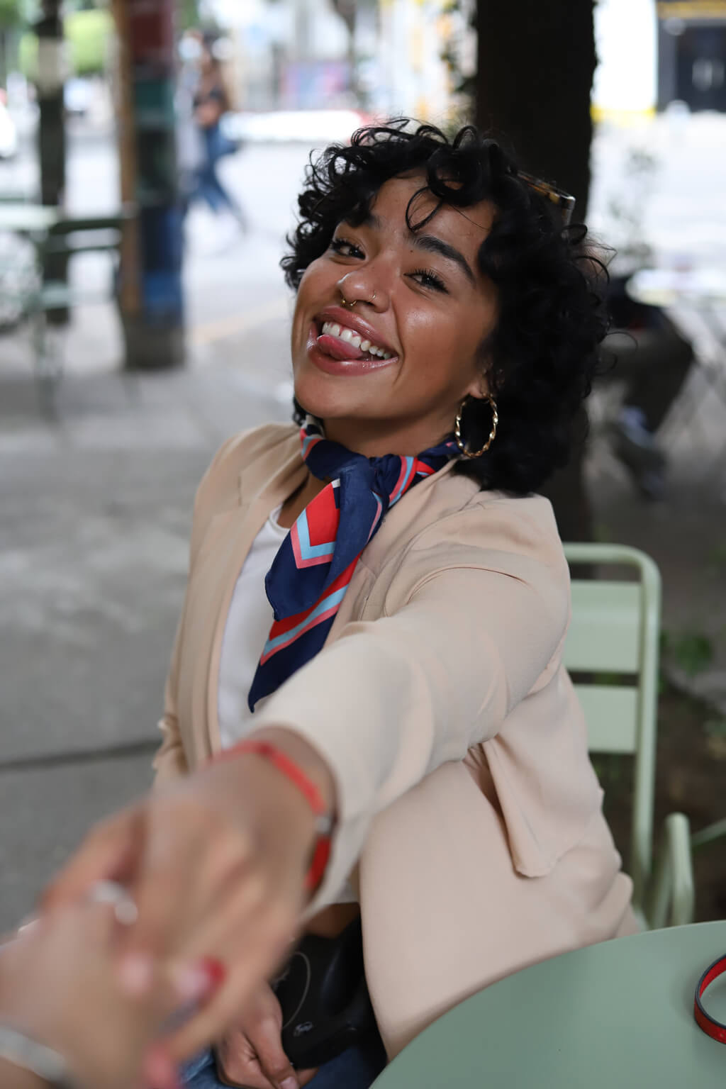 woman on date with great date night hair