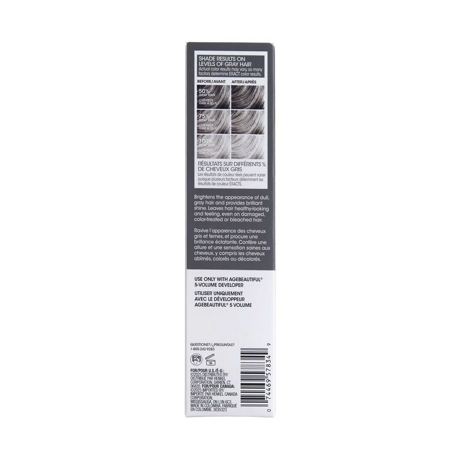 Clear Shine Toner Back of Pack