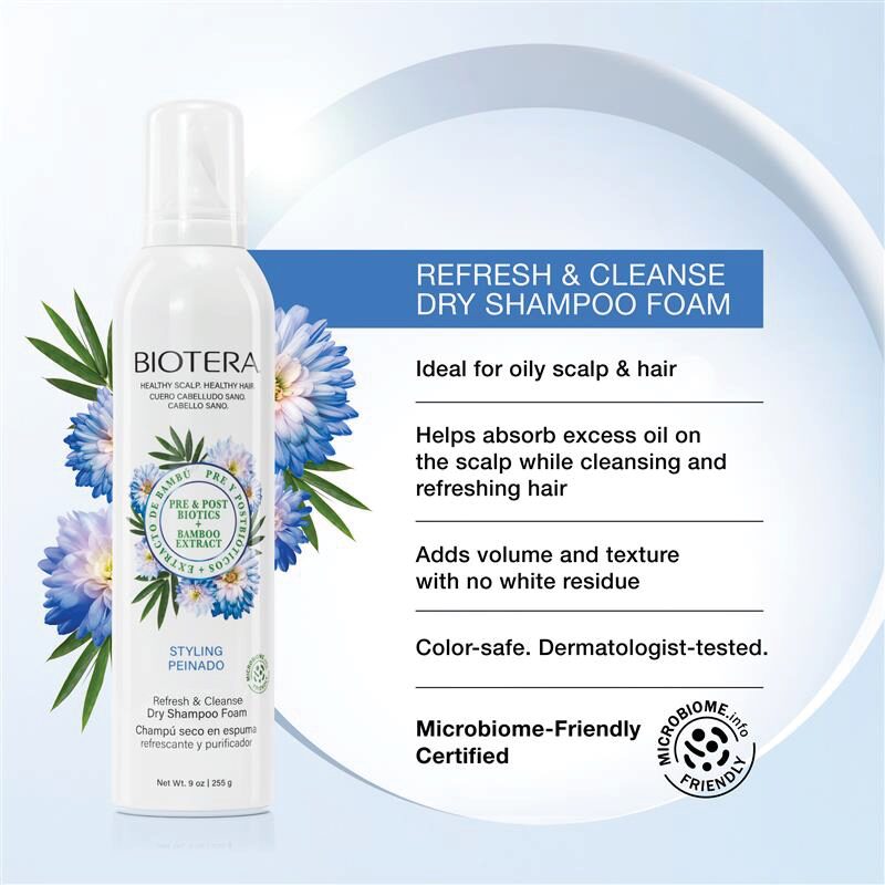 Refresh & Cleanse Dry Shampoo Foam Claims